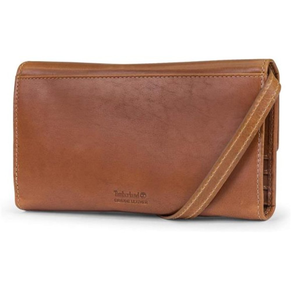 RFID Leather Wallet Phone Bag with Detachable Crossbody Strap - Picture 3 of 4